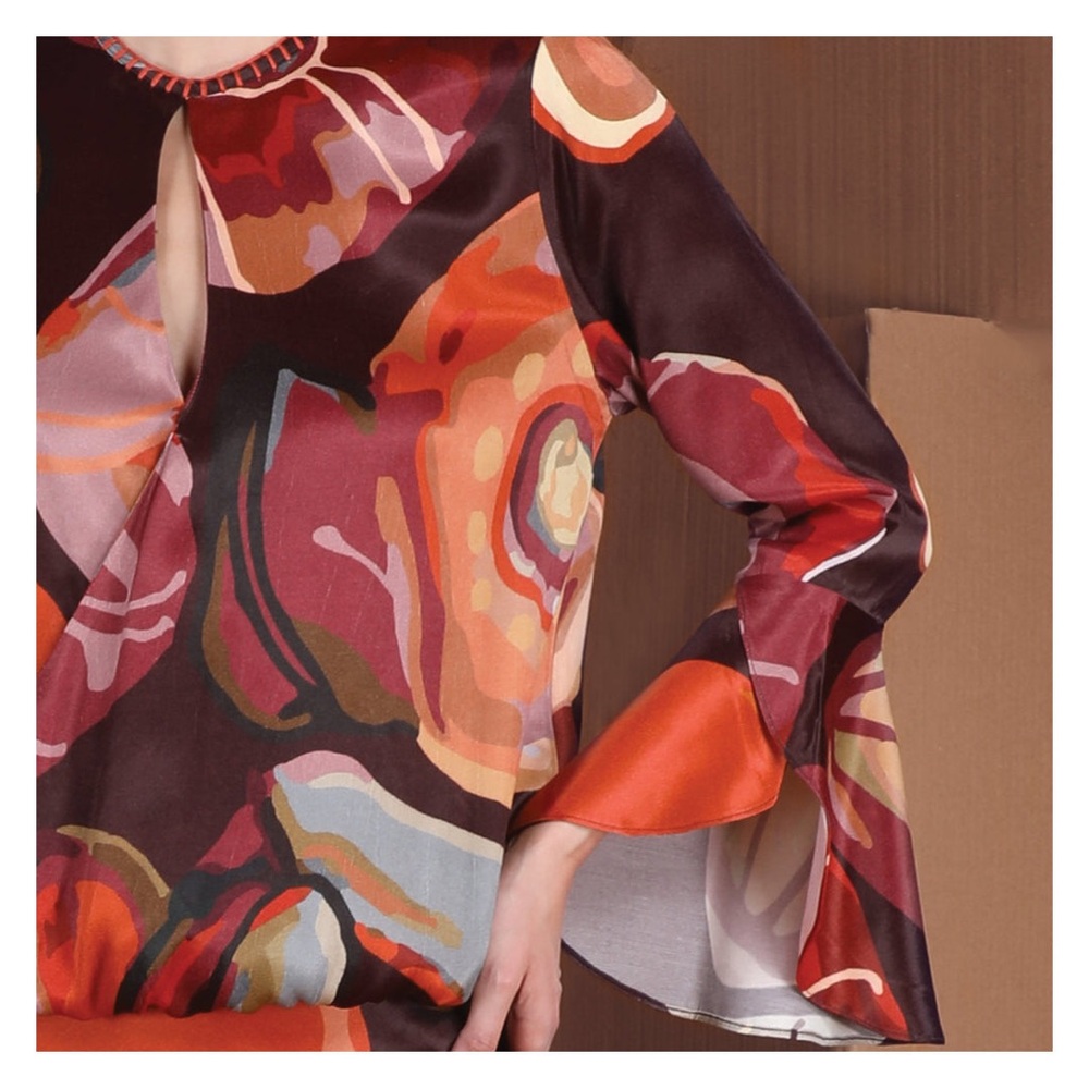 Elegant Multicolor Blouse NWT - Picture 3 of 7